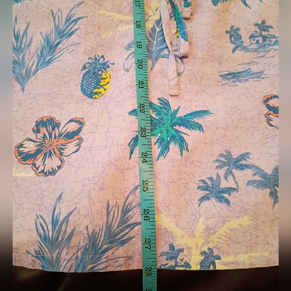 SB Scrubs Lavender Floral Print V-Neck Scrub Top | Size XL - Picture 10 of 10